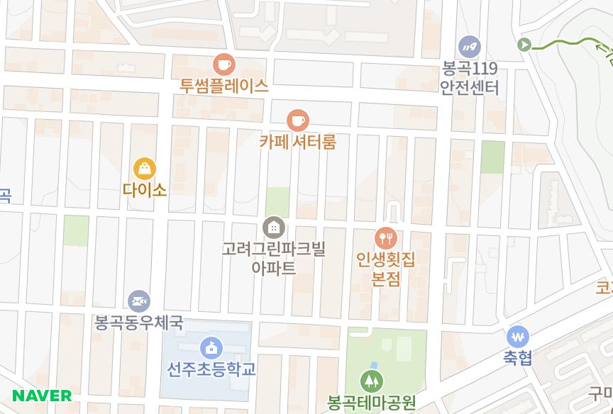 경상북도 구미시 봉곡동 시현갤러리빌 위치·실거래 시세 지도