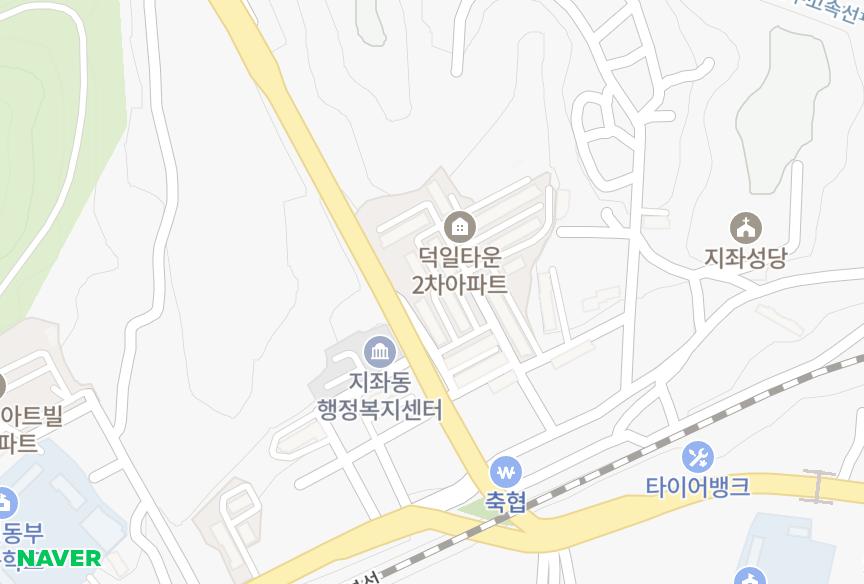 경상북도 김천시 지좌동 덕일1차 위치·실거래 시세 지도