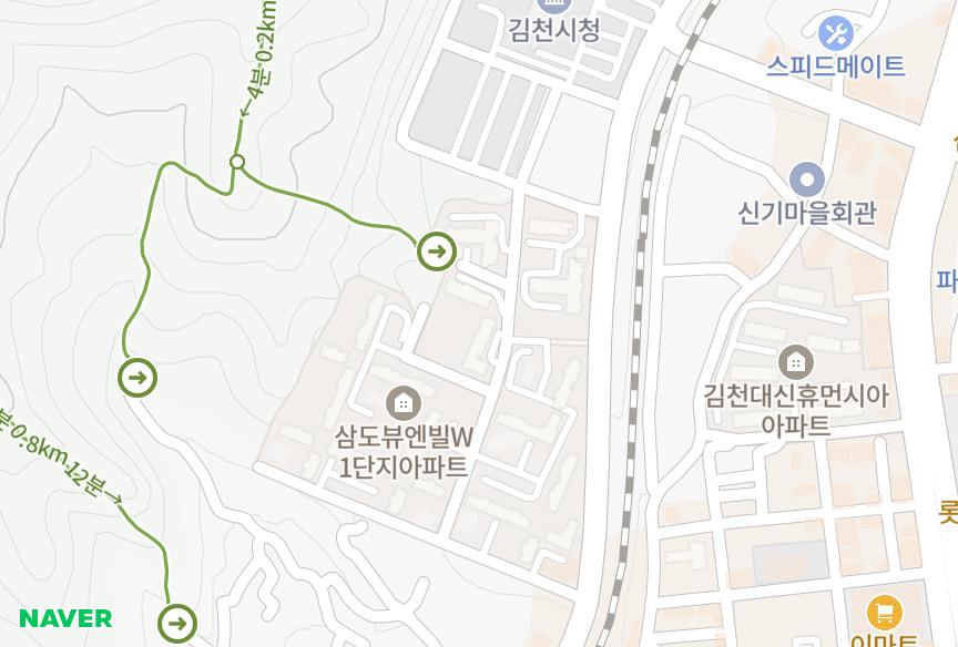 경상북도 김천시 신음동 신음금류3차 위치·실거래 시세 지도