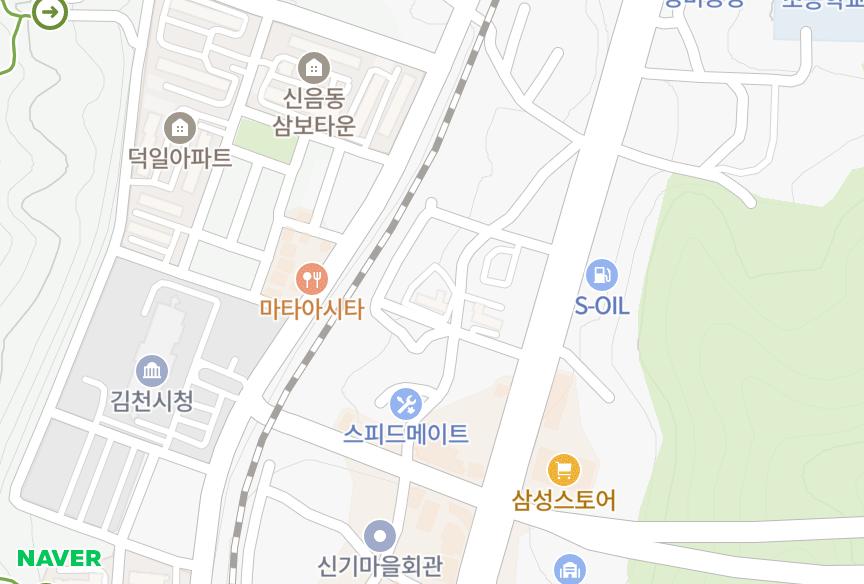 경상북도 김천시 신음동 동원미라클 위치·실거래 시세 지도