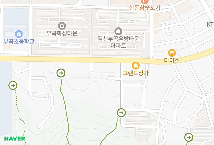 경상북도 김천시 부곡동 한일백합타운 위치·실거래 시세 지도