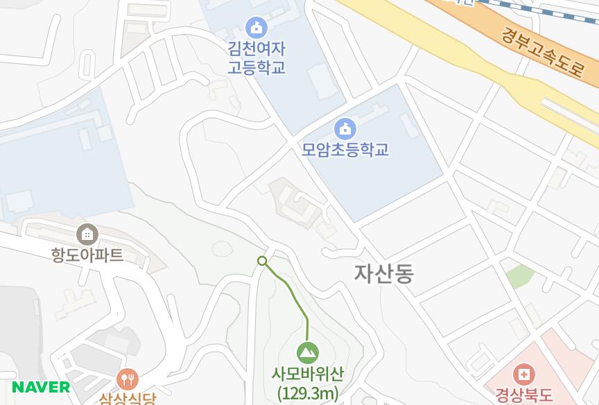 경상북도 김천시 모암동 한일파크맨션 위치·실거래 시세 지도