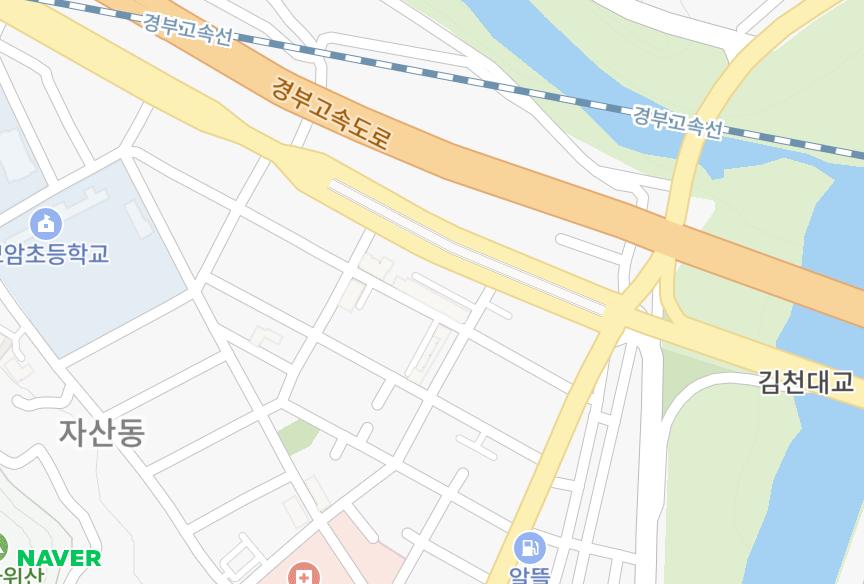 경상북도 김천시 모암동 대동2차맨션 위치·실거래 시세 지도