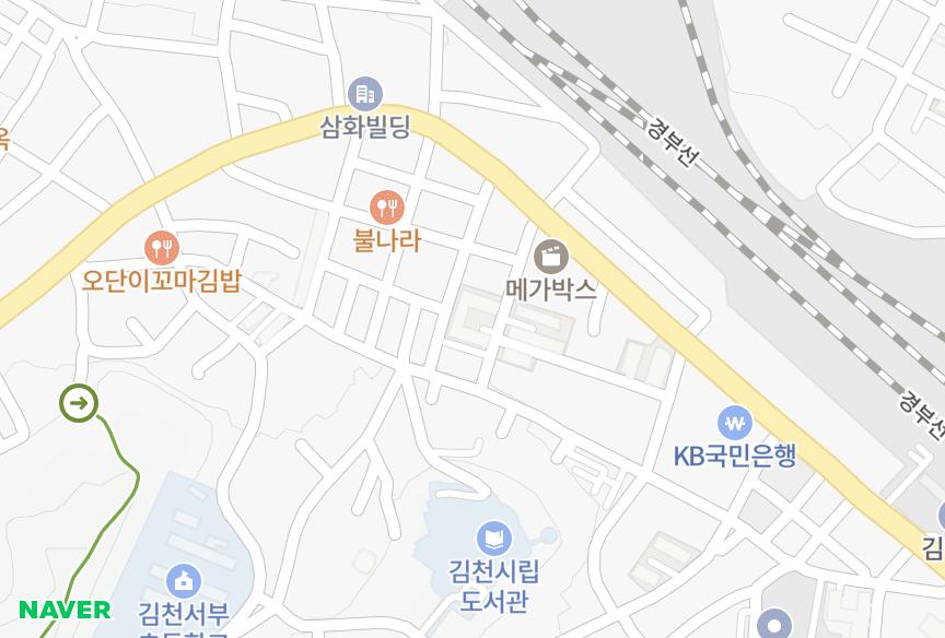 경상북도 김천시 평화동 한일 위치·실거래 시세 지도