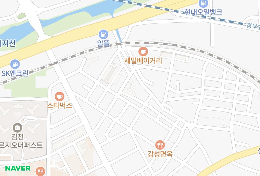 경상북도 김천시 부곡동 삼보로얄맨션 위치·실거래 시세 지도