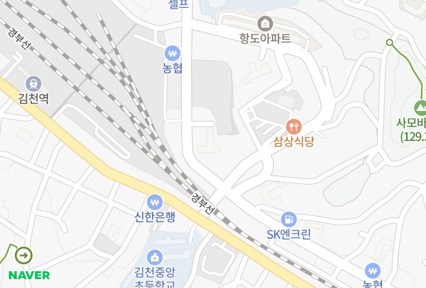 경상북도 김천시 성내동 한일대한맨션 위치·실거래 시세 지도