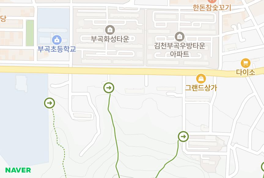 경상북도 김천시 부곡동 우창그린 위치·실거래 시세 지도