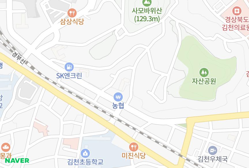 경상북도 김천시 성내동 선영골든 위치·실거래 시세 지도