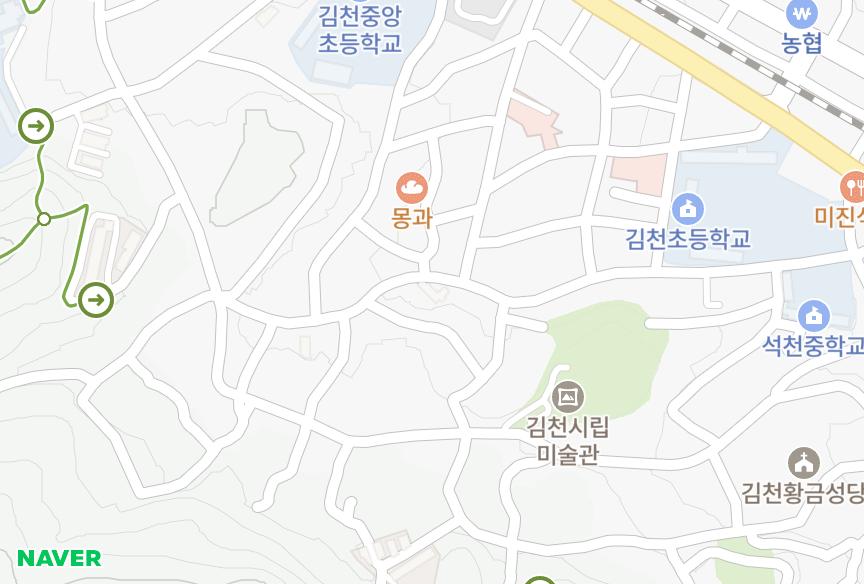 경상북도 김천시 남산동 남산 위치·실거래 시세 지도