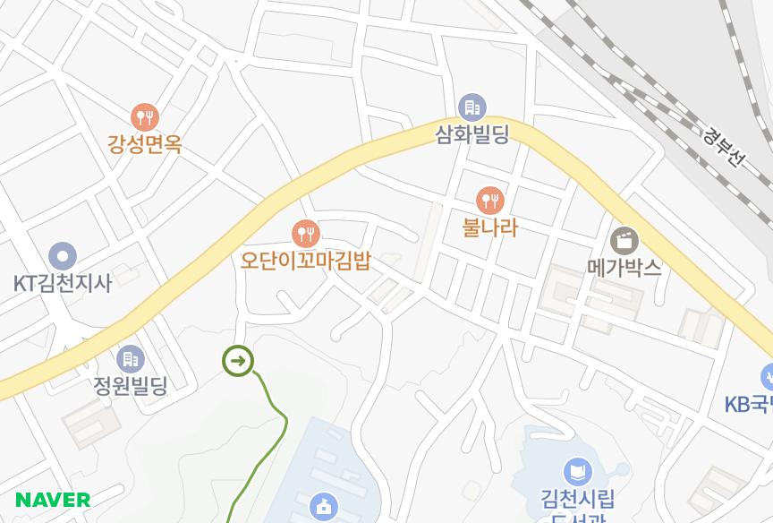 경상북도 김천시 평화동 평화아트빌 위치·실거래 시세 지도