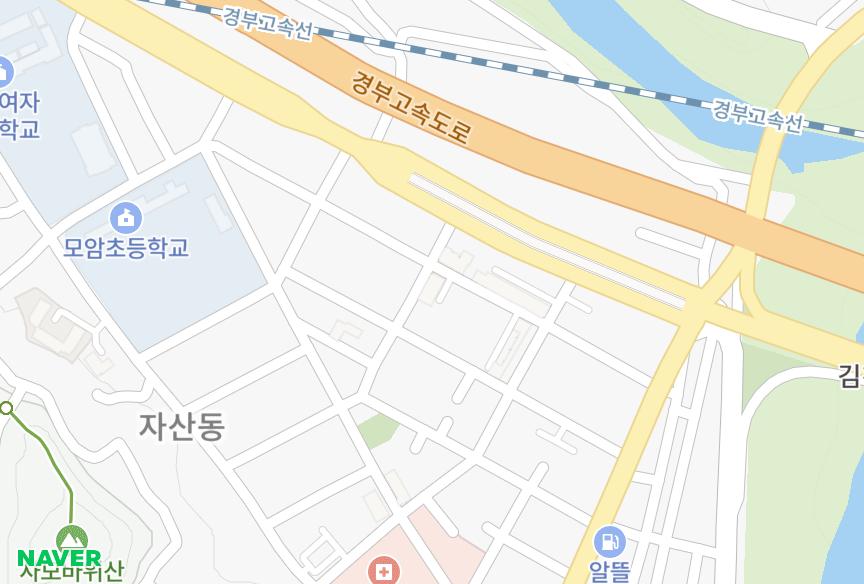 경상북도 김천시 모암동 대동맨션 위치·실거래 시세 지도