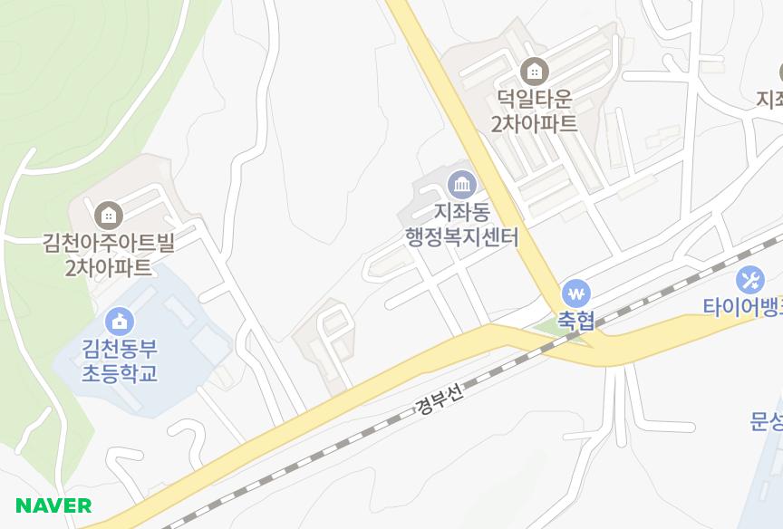 경상북도 김천시 지좌동 성모빌라 위치·실거래 시세 지도