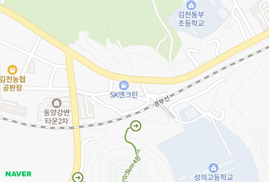 경상북도 김천시 지좌동 동양 위치·실거래 시세 지도