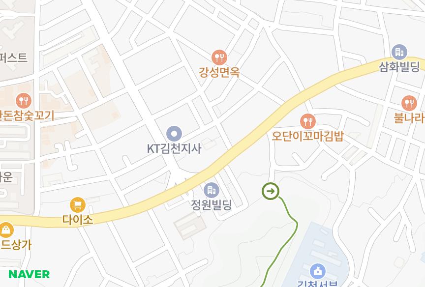 경상북도 김천시 부곡동 부곡한울리더스2차 위치·실거래 시세 지도