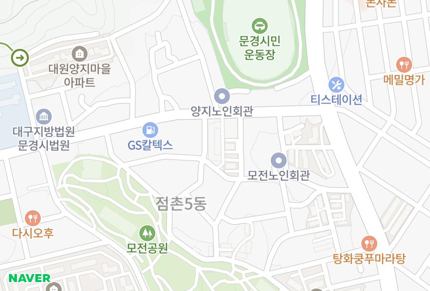 경상북도 문경시 모전동 남도초원 위치·실거래 시세 지도