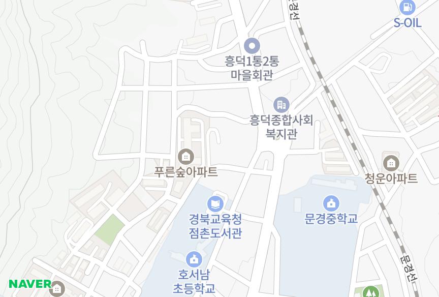 경상북도 문경시 흥덕동 흥덕황실타운1차 위치·실거래 시세 지도