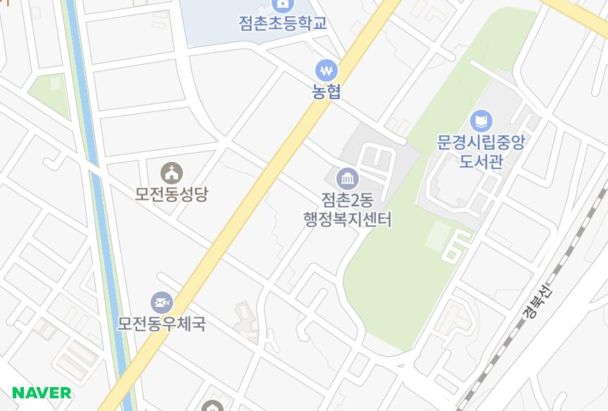 경상북도 문경시 모전동 (61-21) 위치·실거래 시세 지도