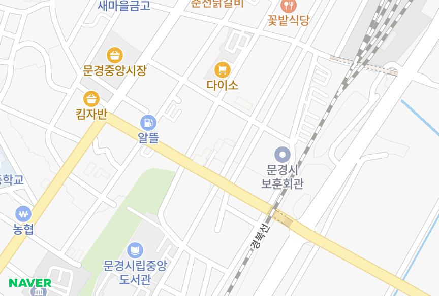 경상북도 문경시 점촌동 점촌예다움2차 위치·실거래 시세 지도