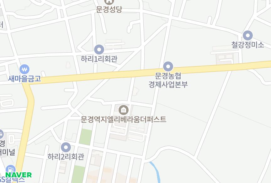 경상북도 문경시 문경읍 하리 청수1차 위치·실거래 시세 지도