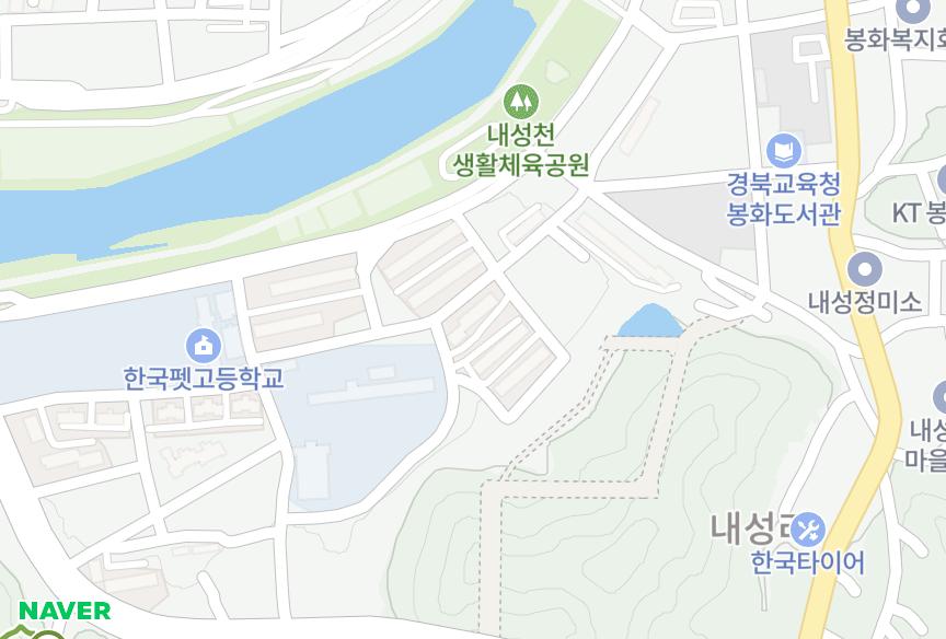 경상북도 봉화군 봉화읍 내성리 로얄3차 위치·실거래 시세 지도