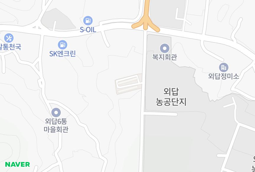 경상북도 상주시 외답동 전원타운 위치·실거래 시세 지도