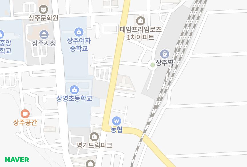 경상북도 상주시 남성동 이원시티빌 위치·실거래 시세 지도