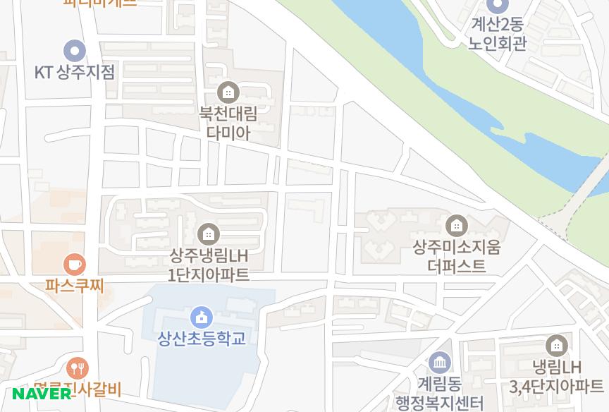 경상북도 상주시 냉림동 냉림진주맨션2차 위치·실거래 시세 지도