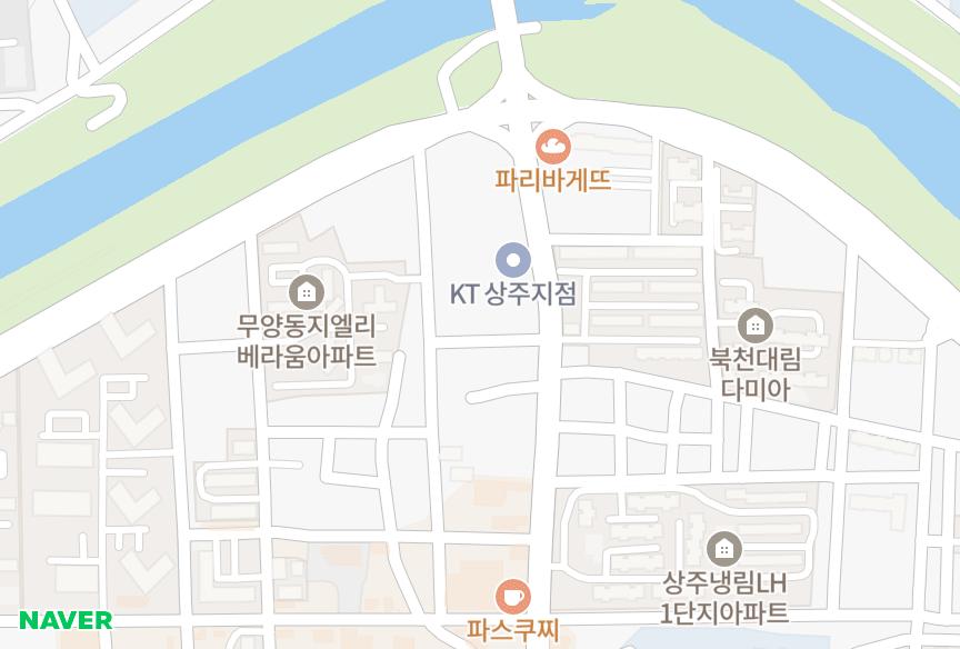 경상북도 상주시 냉림동 냉림동현대하임팰리스 위치·실거래 시세 지도