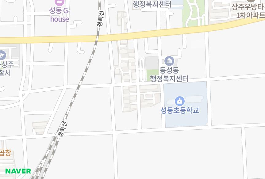 경상북도 상주시 성동동 성동드림하이츠빌라 위치·실거래 시세 지도