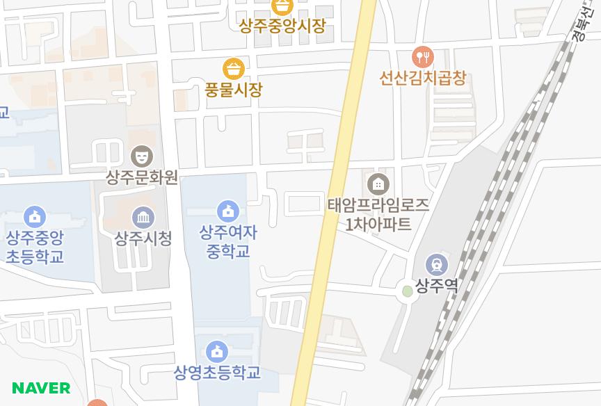 경상북도 상주시 남성동 황제맨션 위치·실거래 시세 지도