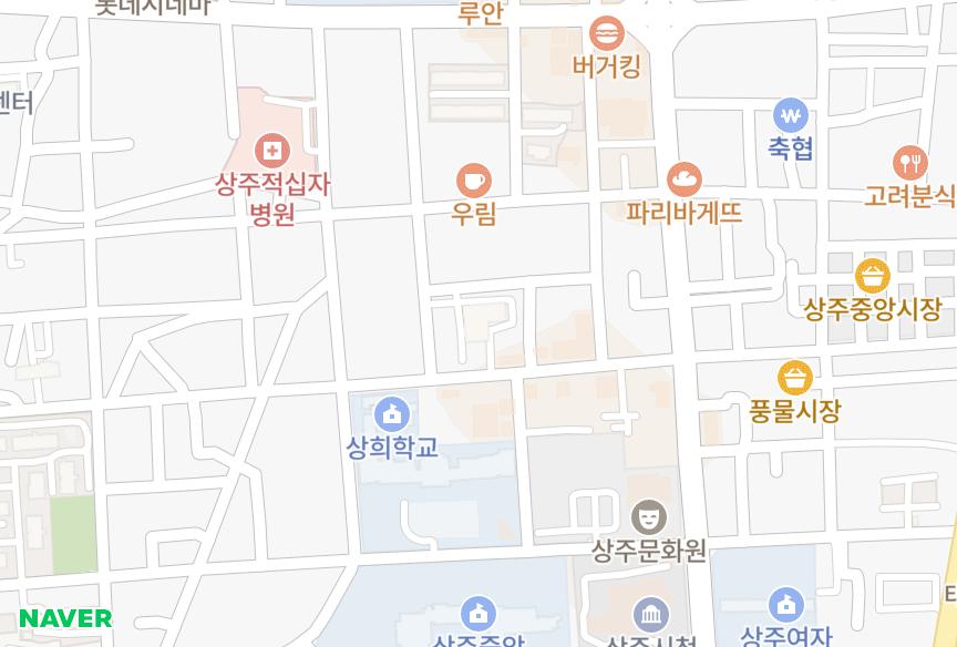 경상북도 상주시 남성동 남성다미아 위치·실거래 시세 지도