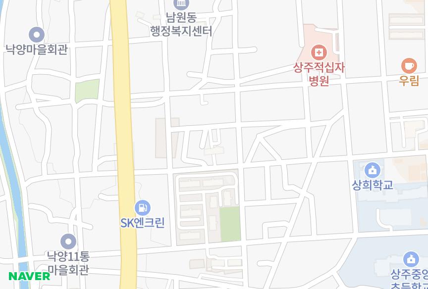경상북도 상주시 낙양동 태광패밀리2차 위치·실거래 시세 지도