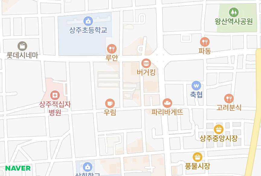 경상북도 상주시 남성동 상주드림뷰 위치·실거래 시세 지도