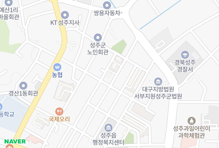 경상북도 성주군 성주읍 예산리 그린캐슬 위치·실거래 시세 지도