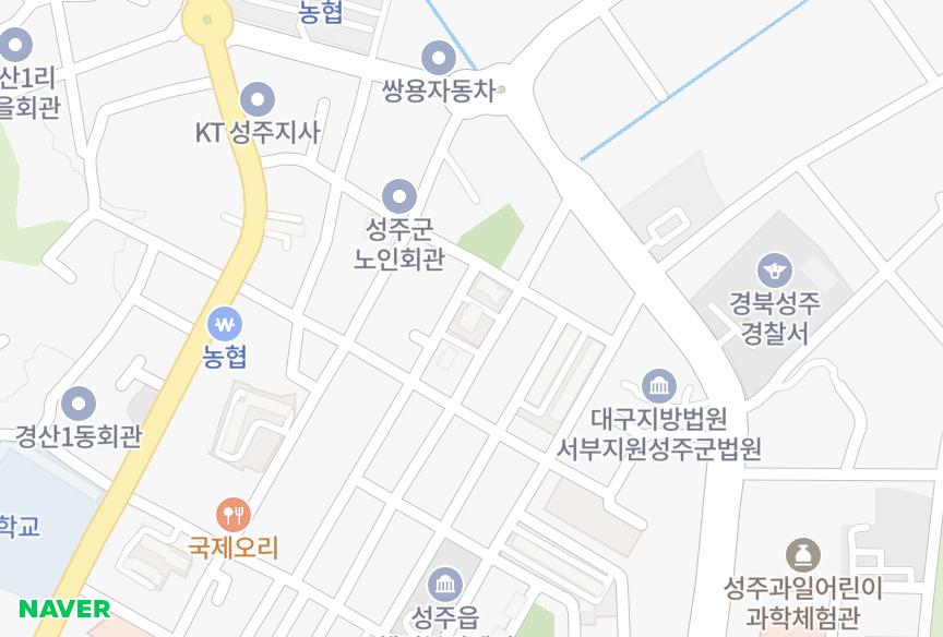경상북도 성주군 성주읍 예산리 썬베르디움 위치·실거래 시세 지도