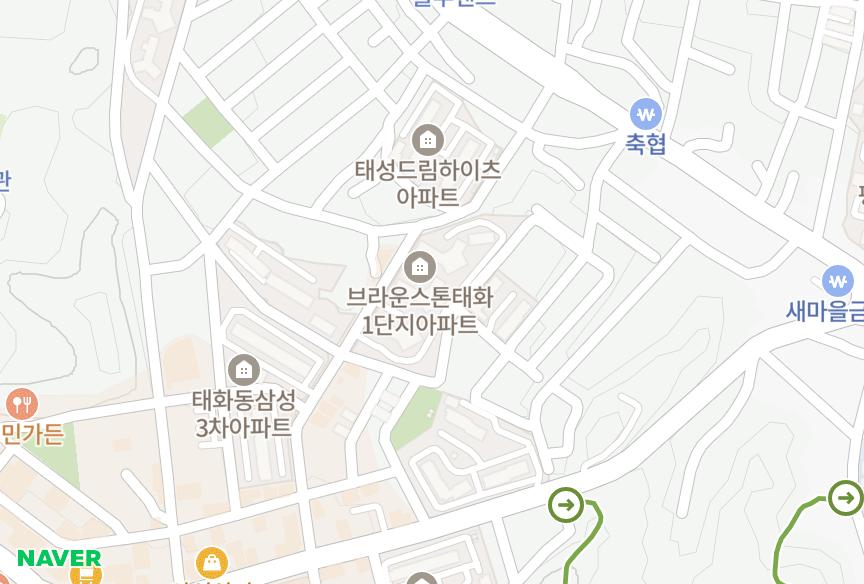 경상북도 안동시 태화동 브라운스톤태화1단지 위치·실거래 시세 지도