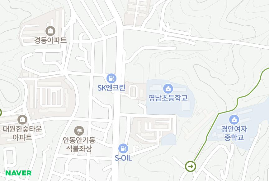 경상북도 안동시 안기동 까치 위치·실거래 시세 지도
