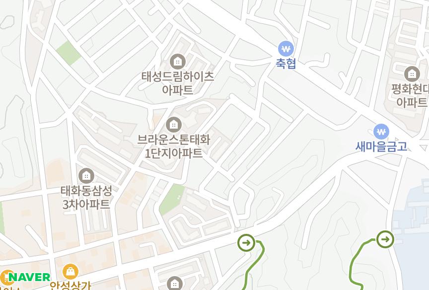 경상북도 안동시 태화동 영남 위치·실거래 시세 지도
