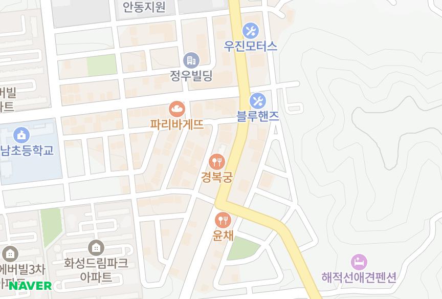 경상북도 안동시 정하동 정하힐스타 위치·실거래 시세 지도