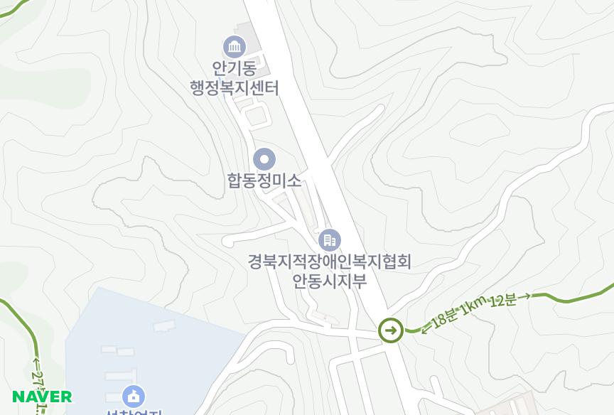 경상북도 안동시 안기동 유성빌라 위치·실거래 시세 지도