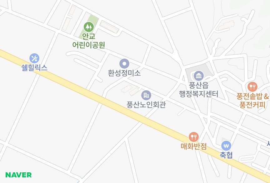경상북도 안동시 풍산읍 안교리 월성블루힐 위치·실거래 시세 지도