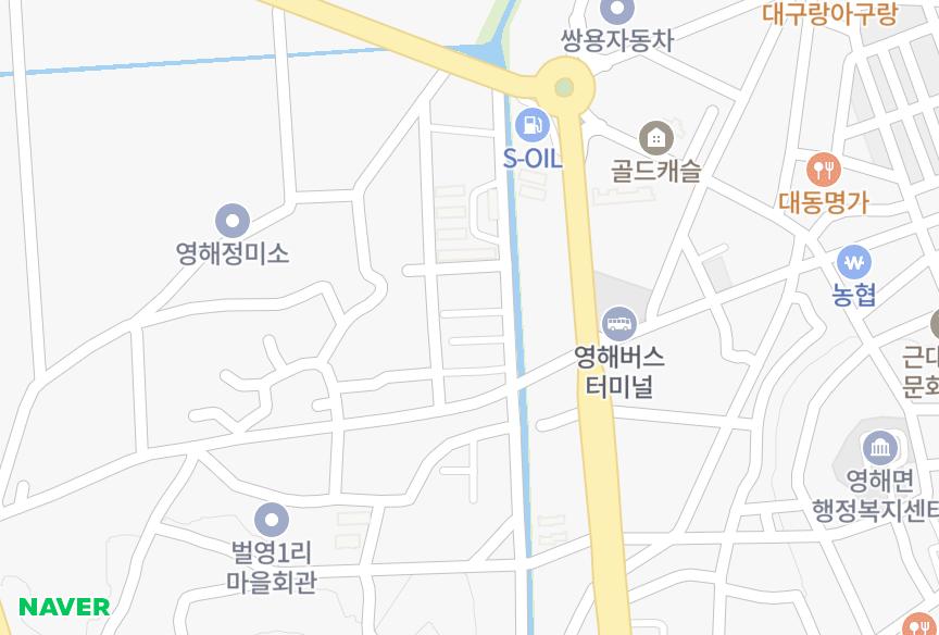 경상북도 영덕군 영해면 벌영리 유성랑스빌 위치·실거래 시세 지도
