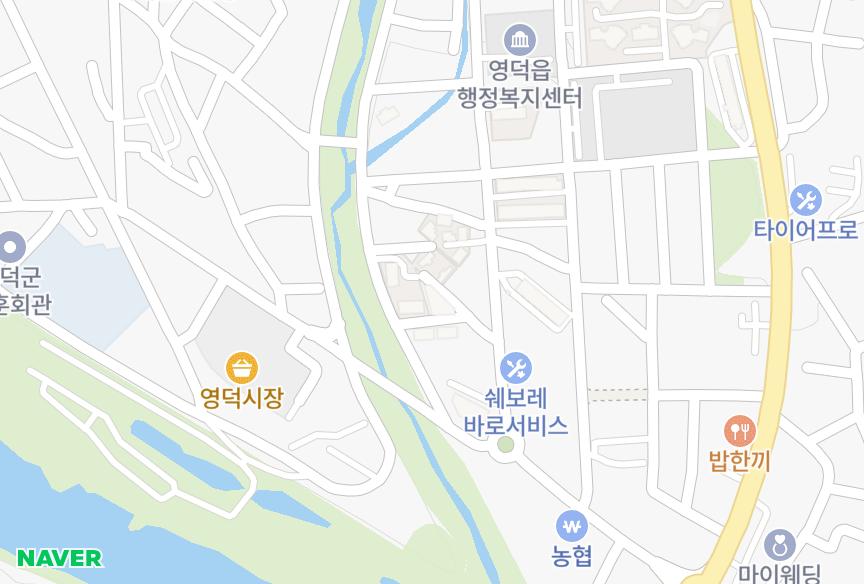경상북도 영덕군 영덕읍 우곡리 부용마크뷰 위치·실거래 시세 지도