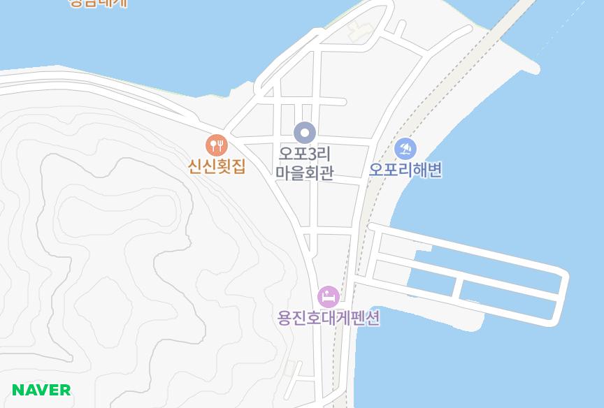 경상북도 영덕군 강구면 오포리 천우비치타운 위치·실거래 시세 지도