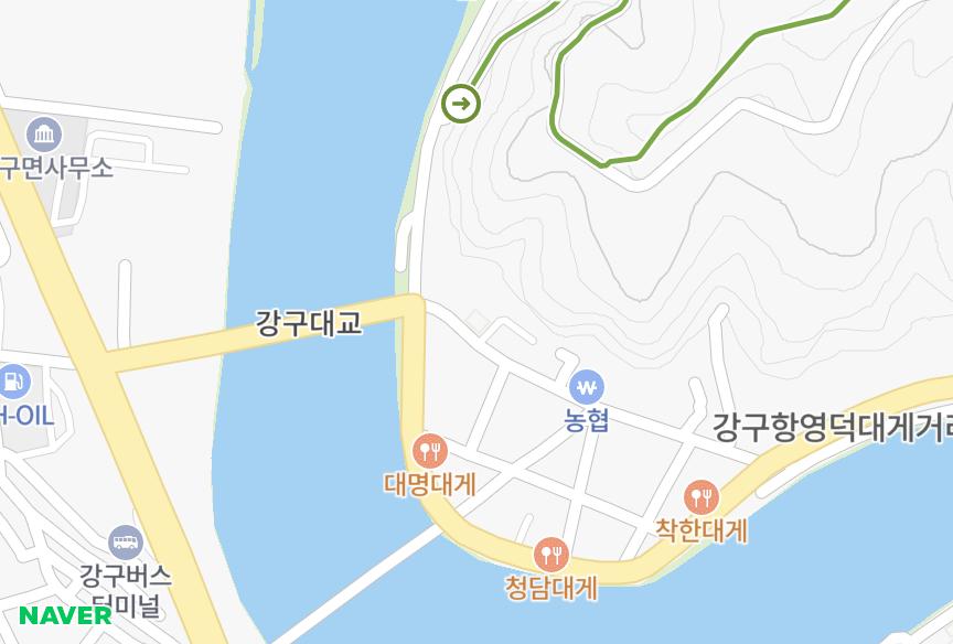 경상북도 영덕군 강구면 강구리 푸른바다타운 위치·실거래 시세 지도