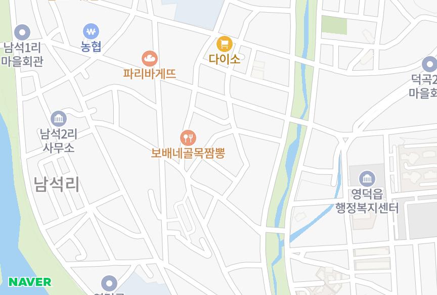 경상북도 영덕군 영덕읍 남석리 구룡맨션 위치·실거래 시세 지도