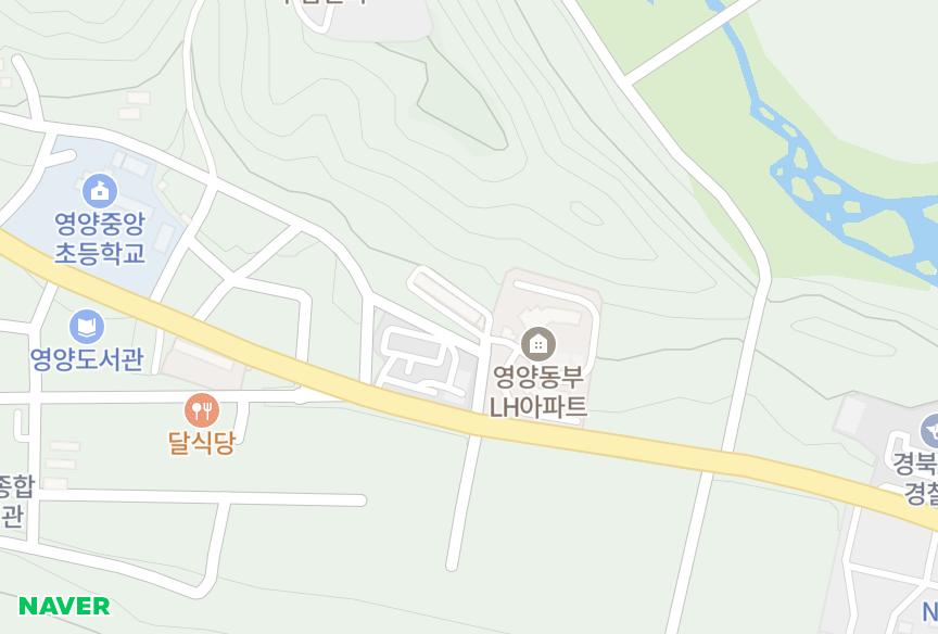 경상북도 영양군 영양읍 동부리 은성그린 위치·실거래 시세 지도