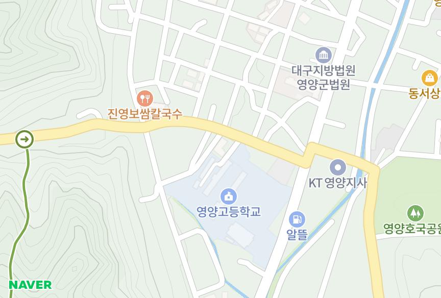 경상북도 영양군 영양읍 서부리 서원 위치·실거래 시세 지도