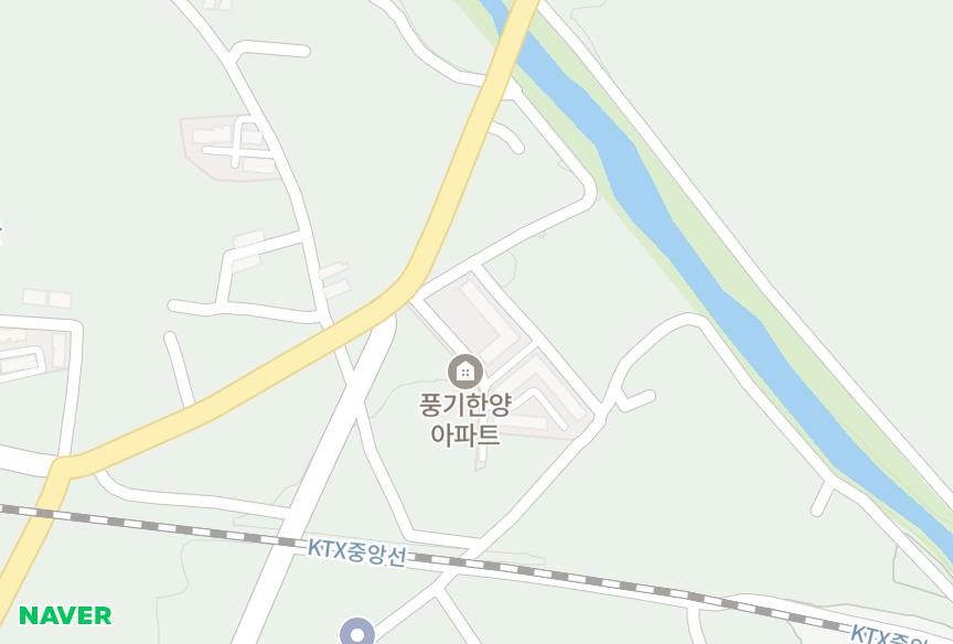 경상북도 영주시 풍기읍 동부리 한양임대 위치·실거래 시세 지도