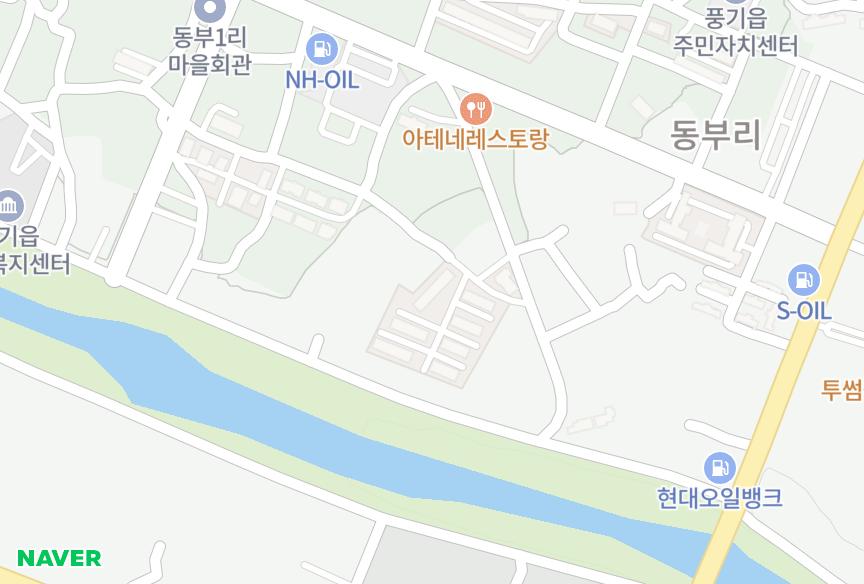경상북도 영주시 풍기읍 동부리 삼일 위치·실거래 시세 지도